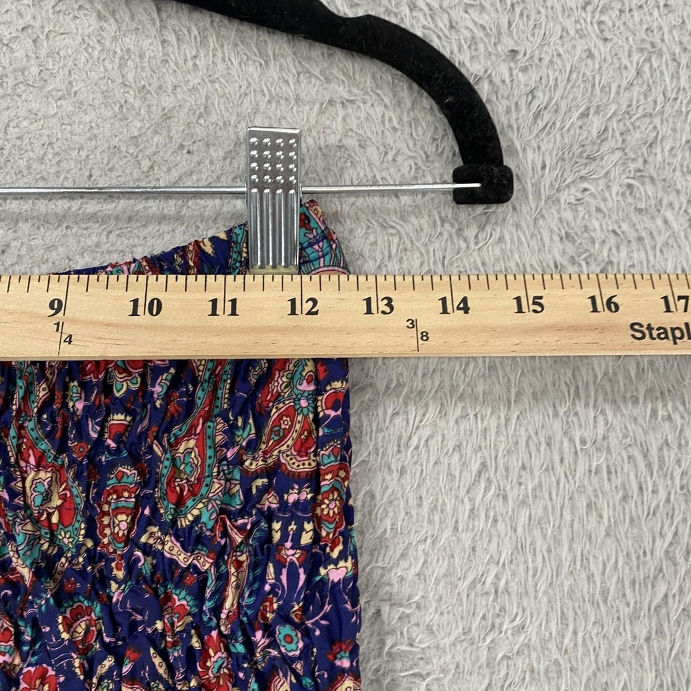 Earthbound Maxi Skirt / Dress Womens Medium Paisley Boho Patchwork Festival - Picture 6 of 13